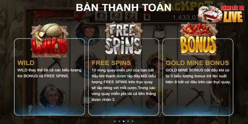 Người chơi nhấn spin để bắt đầu quay hũ