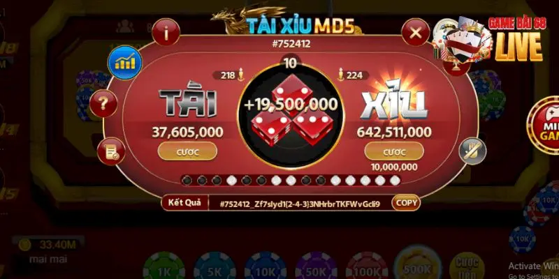 Tài xỉu MD5 68 game bài thiết kế rất đẹp mắt